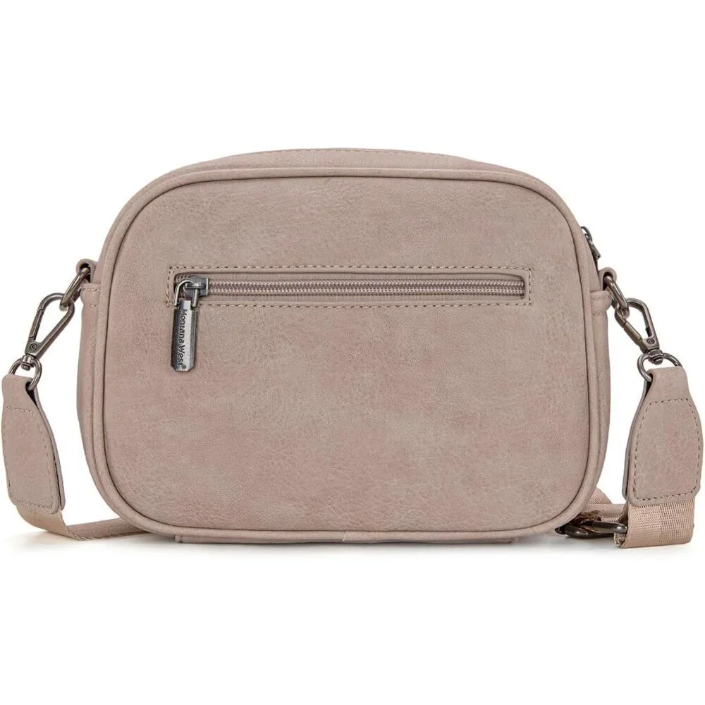 Women Cow Print Crossbody Bag Vegan Leather Small Zipper Shoulder Purse